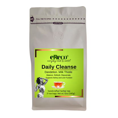 ERECO Tea Dandelion and Milk Thistle Tea Blend. Support Healthy Liver and Kidney Function
