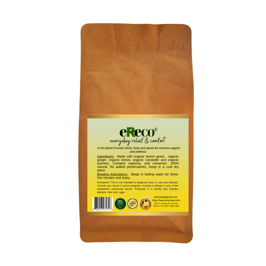 ERECO Lemongrass Tea with Lemon, Ginger and Turmeric