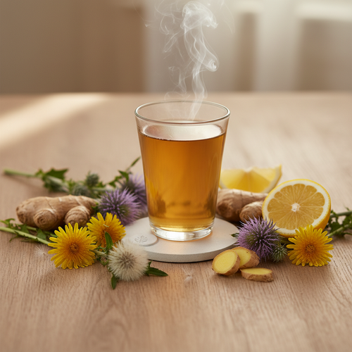 Dandelion MIlk Thistle Blend with Lemon| Organic Herbal Tea for Metabolic Boost
